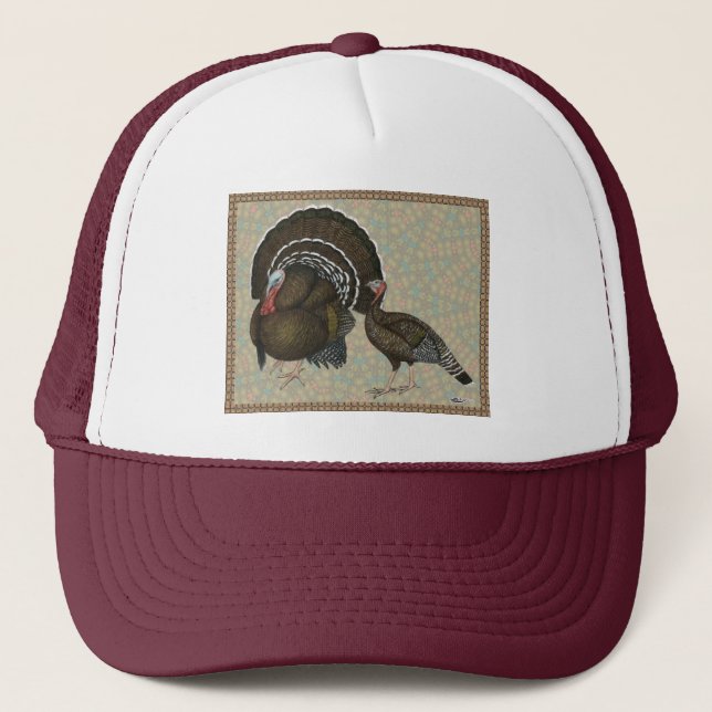 Casquette Portrait en bronze standard de dindes (Devant)