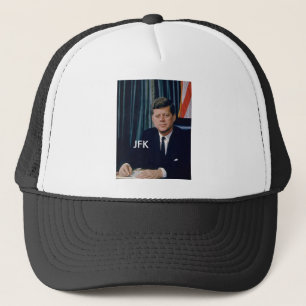 Casquette Portrait officiel de JFK de public domain