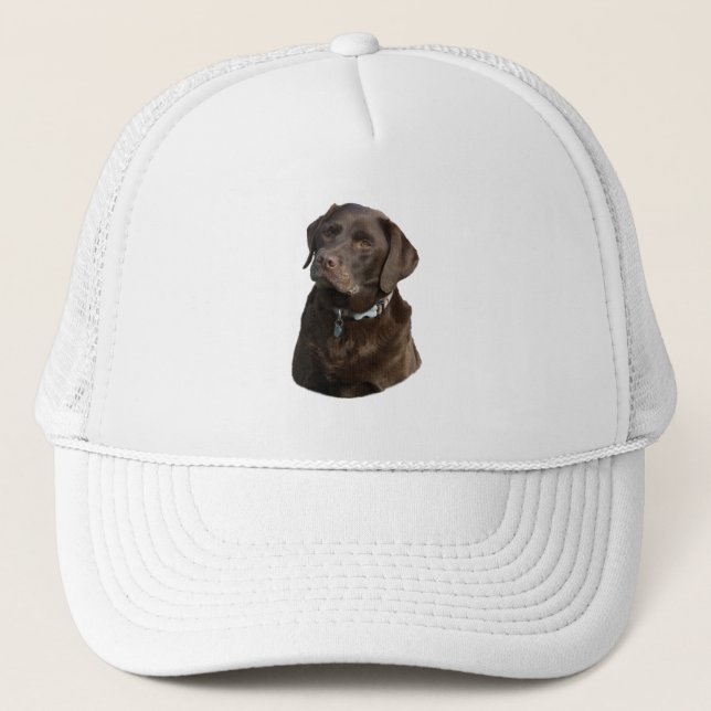Casquette Portrait photo du chocolat Labrador (Devant)