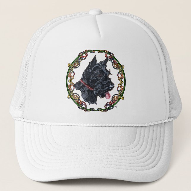Casquette Portrait Scottie Nœud Celtique (Devant)