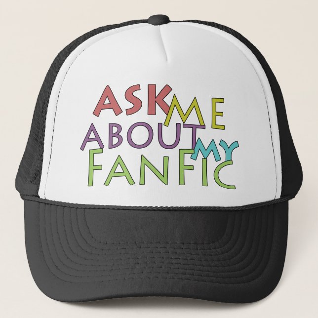 Casquette Posez-moi des questions sur mon Fanfic (Devant)