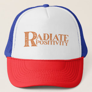 CASQUETTE POSITIVITÉ RADIÉE MOTIVÉE CITES TYPOGRAPHIQUES