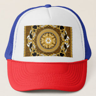 Casquette Poster de animal Golden Scrolls soie