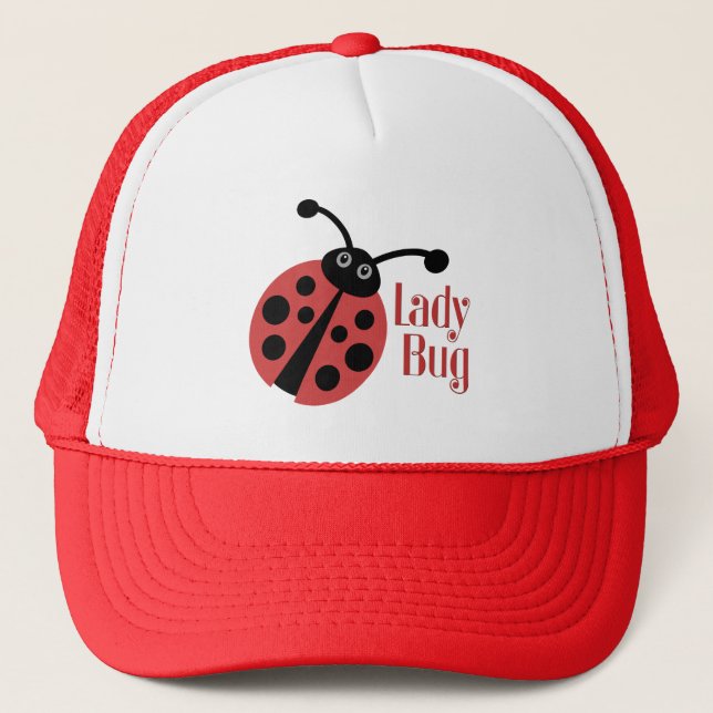 Casquette Poster de animal Ladybug mignon (Devant)