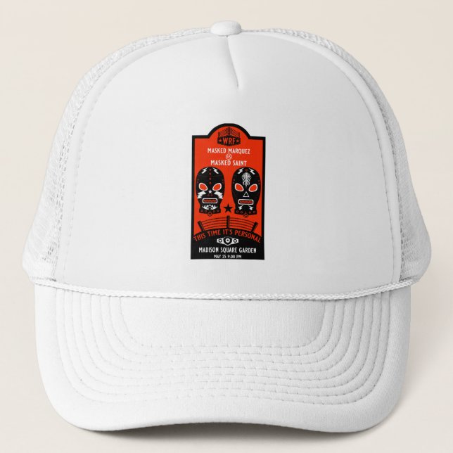 Casquette Poster de lutte Vintage rétro (Devant)