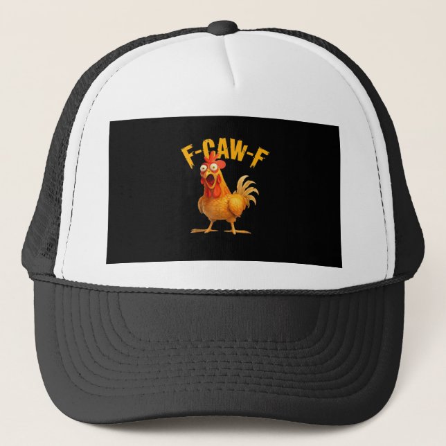 Casquette Poulet Classique Rétro F-Caw-F (Devant)