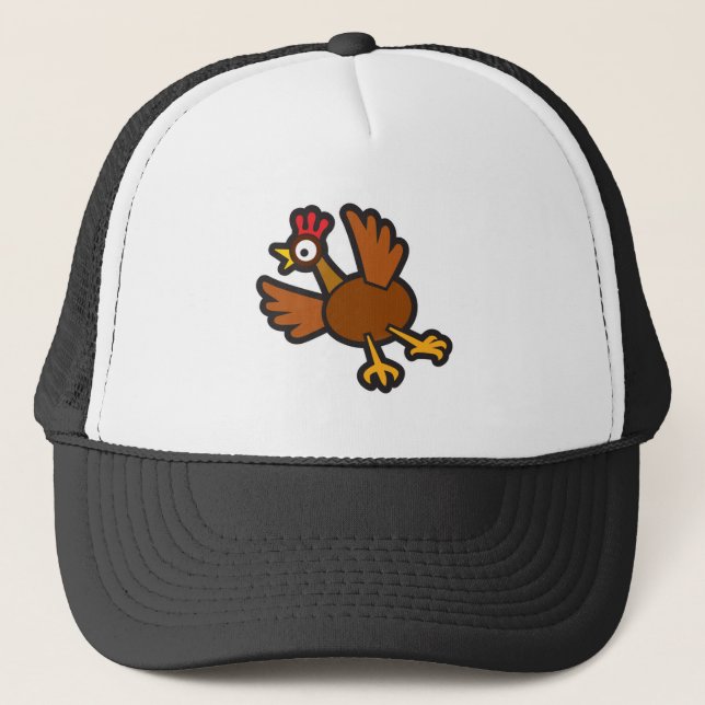 Casquette poulet drôle (Devant)
