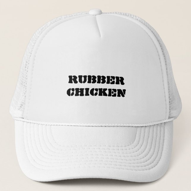 Casquette Poulet en caoutchouc (Devant)