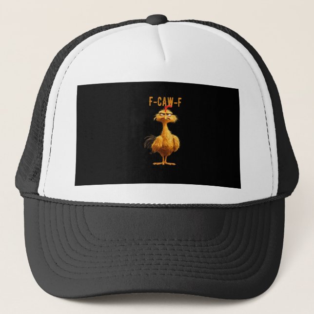 Casquette Poulet F-Caw-F Classique de Style Rétro (Devant)