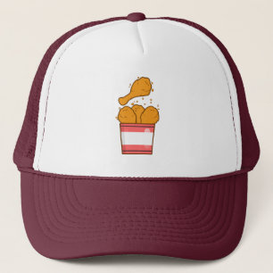 Casquette Poulet frit avec seau
