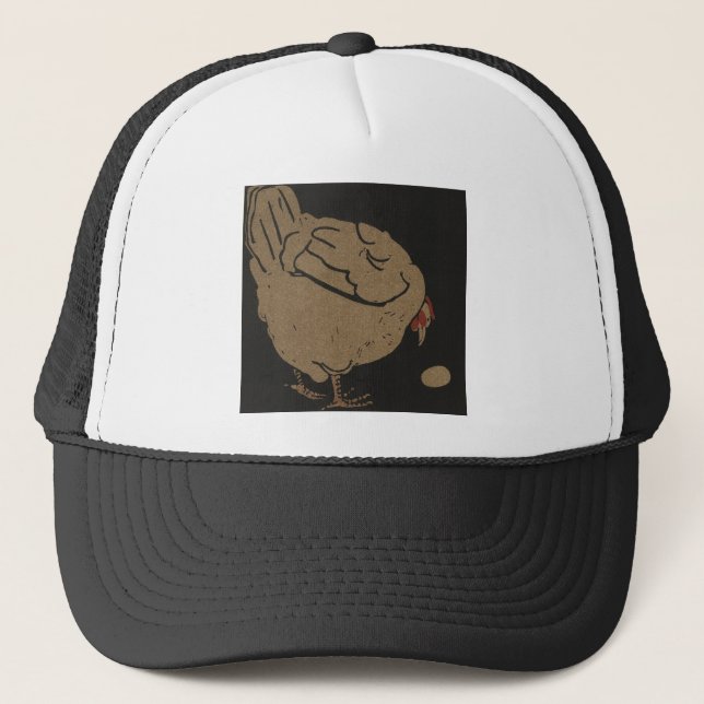Casquette Poulets et oeufs (Devant)