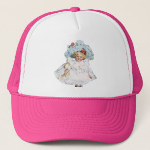 Casquette Poupée vintage victorienne de bébé fille, chapeau