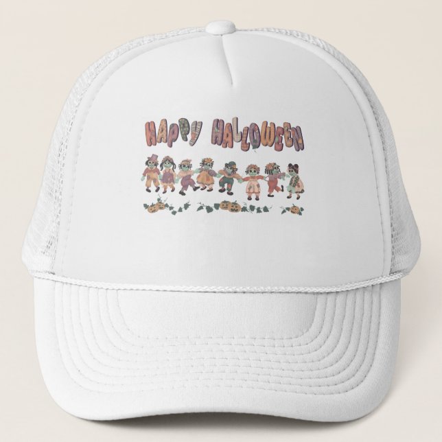 Casquette Poupées de chiffon zombies fêtent bébé  (Devant)