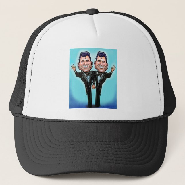 Casquette Poupées de gâteau Mariage gay (Devant)