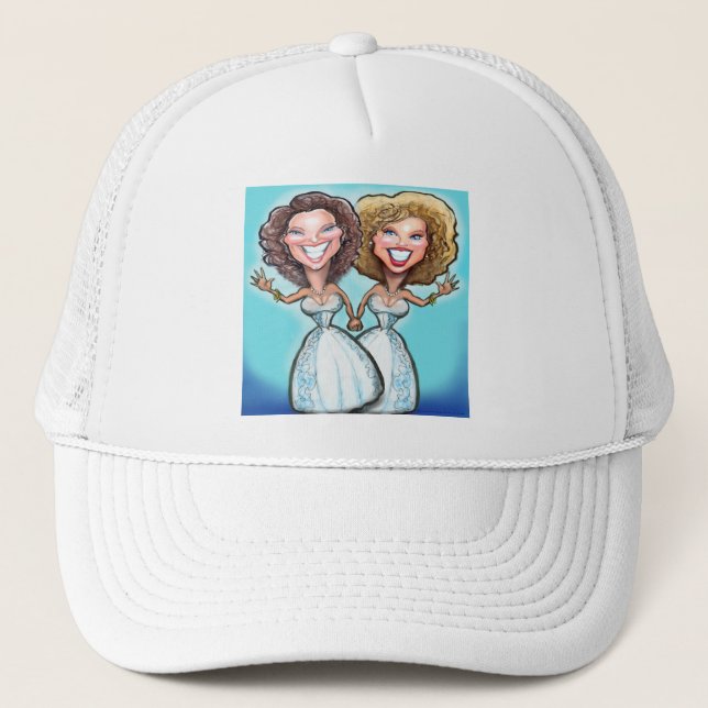 Casquette Poupées de gâteaux Mariages lesbiennes (Devant)
