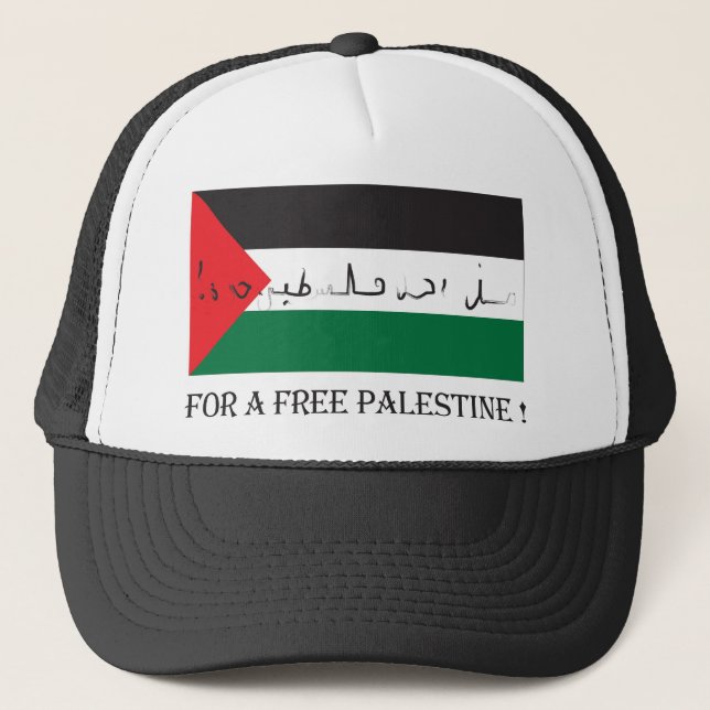 Casquette Pour la Palestine libre ! (Devant)