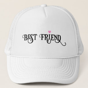 Casquette Pour le meilleur ami Ornate Ecriture avec Coeur ro