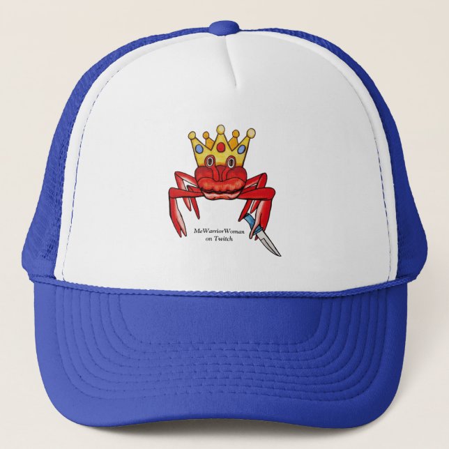 Casquette Pourcentage de crabe avec couteau, MeWarriorWoman  (Devant)