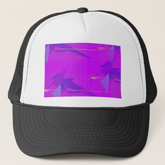 Casquette Pourpre abstrait (Devant)
