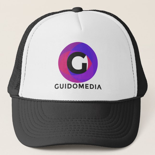 Casquette pourpre de camionneur de médias de Guido (Devant)