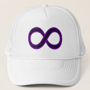Casquette pourpre de symbole d'infini