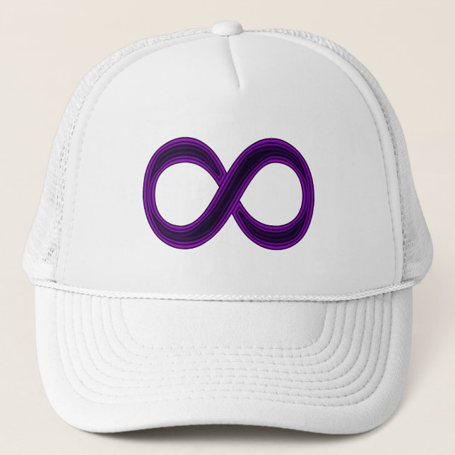 Casquette pourpre de symbole d'infini (Devant)