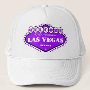 Casquette pourpre LUMINEUX de signe de Las Vegas