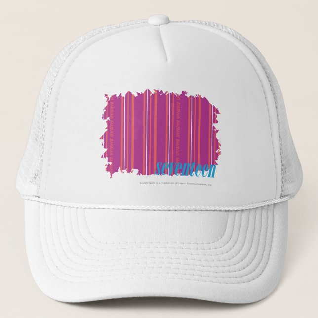 Casquette Pourpre mince 2 de rayures (Devant)