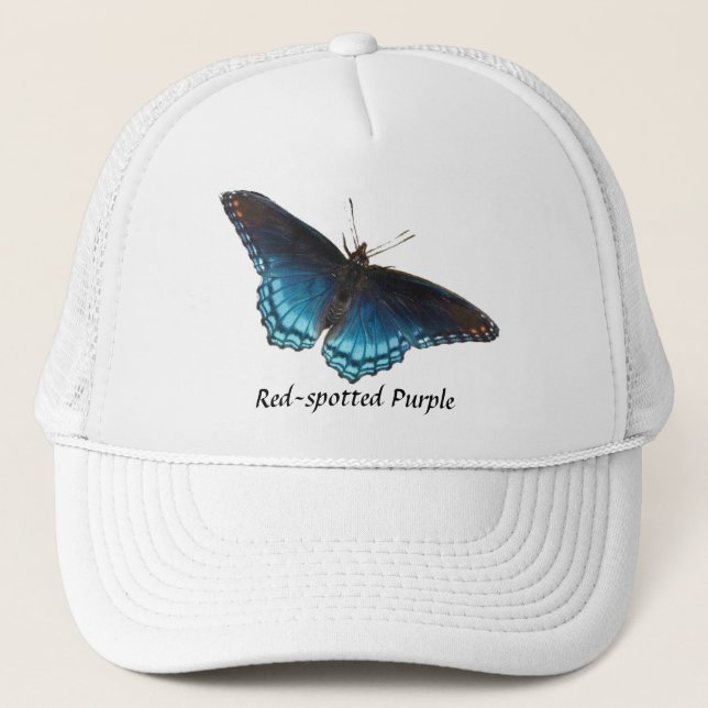 casquette pourpre Rouge-repéré de papillon (Devant)