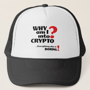 Casquette Pourquoi suis-je dans Crypto - Chapeau de camion