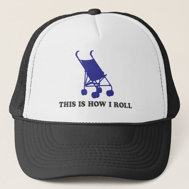 Casquette Poussette pour bébé - Voici comment je roule (Devant)