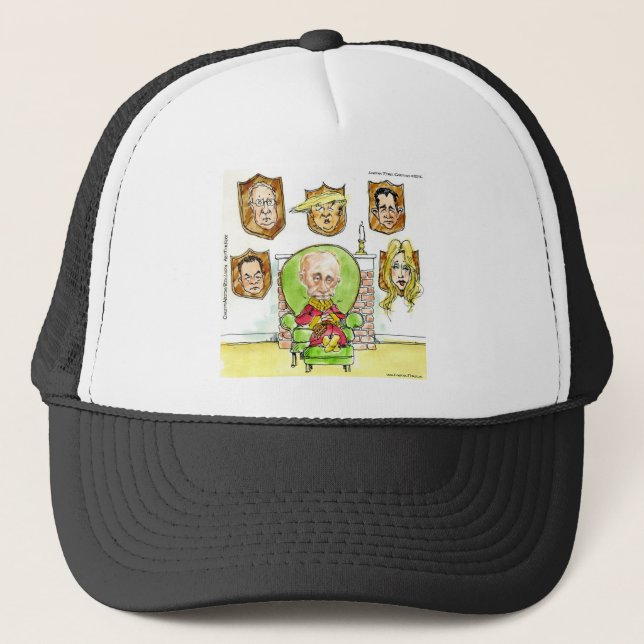 Casquette Poutine le chasseur obtient pas mon président Trum (Devant)