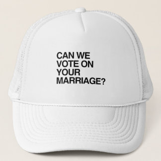 CASQUETTE POUVONS-NOUS VOTER SUR VOTRE MARIAGE
