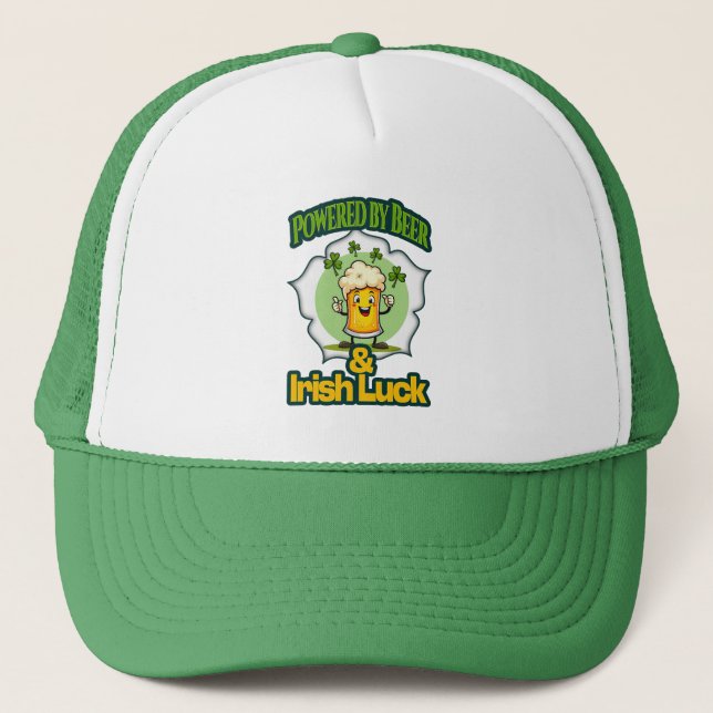 Casquette Powered by Beer St Patrick’s Day Shirt – boné (Devant)