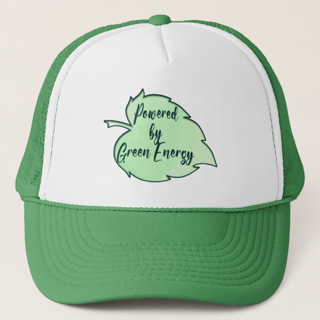 Casquette Powered by Green Energy St Patrick’s Day - boné (Devant)