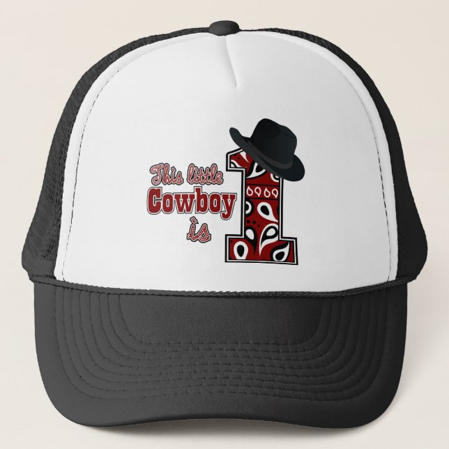 Casquette Premier anniversaire de Cowboy (Devant)