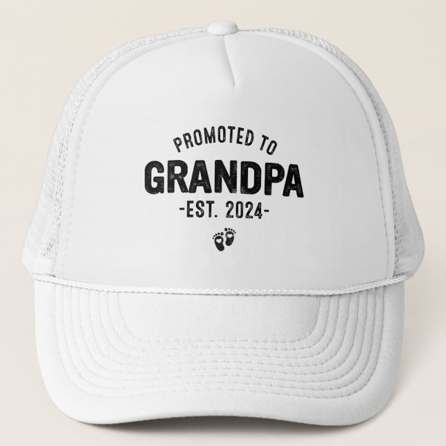 Casquette Premier Grand-père, promu à Grand-père 2024 (Devant)
