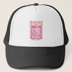 Casquette Premium espresso café haricots rose nourriture pop