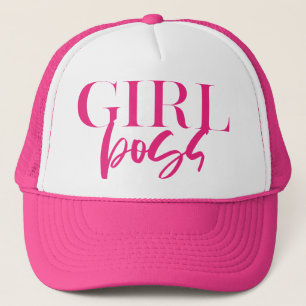 Casquette Premium Pink Girl Boss Modern Ultra