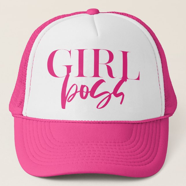 Casquette Premium Pink | Girl Boss | Modern Ultra (Devant)
