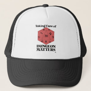 Casquette Prendre soin de Dungeon Matters Game Slogan