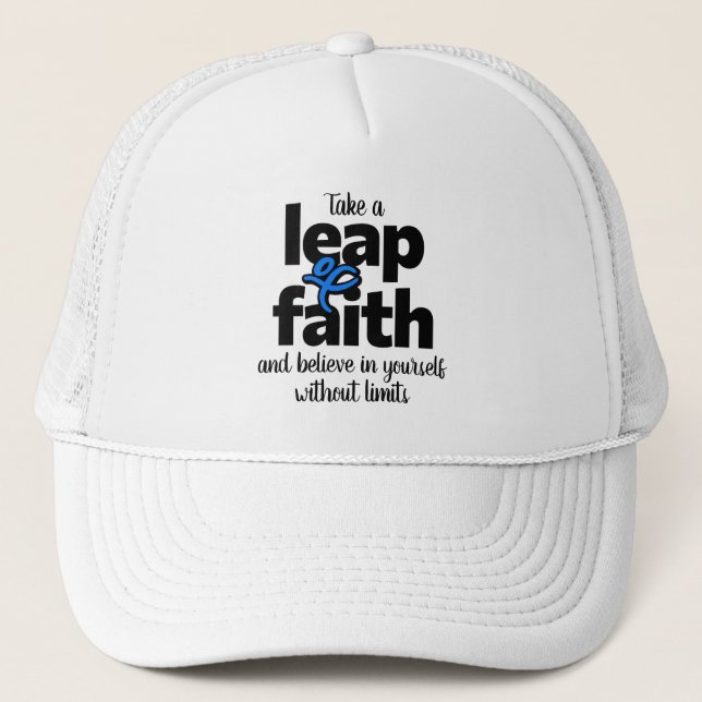 Casquette Prenez Un Leap De Foi & Croire... (Devant)