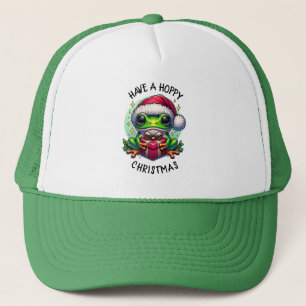 Casquette Prenez un Noël Hoppy Pun de grenouille