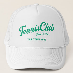 Casquette Preppy Green Tennis Club Custom Crest Party