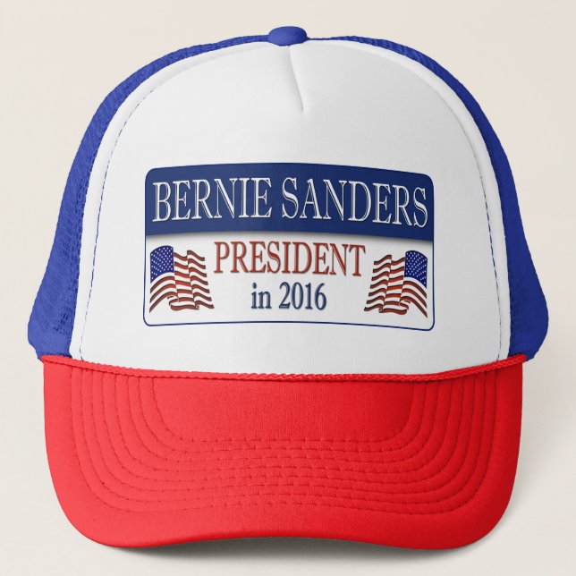 Casquette Président 2016 de ponceuses de Bernie (Devant)