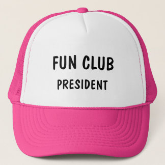 Casquette président de club d'amusement