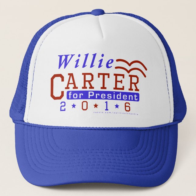 Casquette Président de Willie Carter élection 2016 Démocrate (Devant)