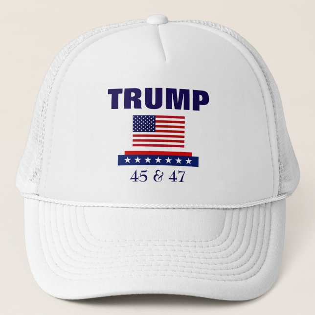 CASQUETTE PRÉSIDENT TRUMP 45 & 47 (Devant)