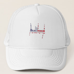 Casquette Président Trump Signature USA Drapeau couleur patr