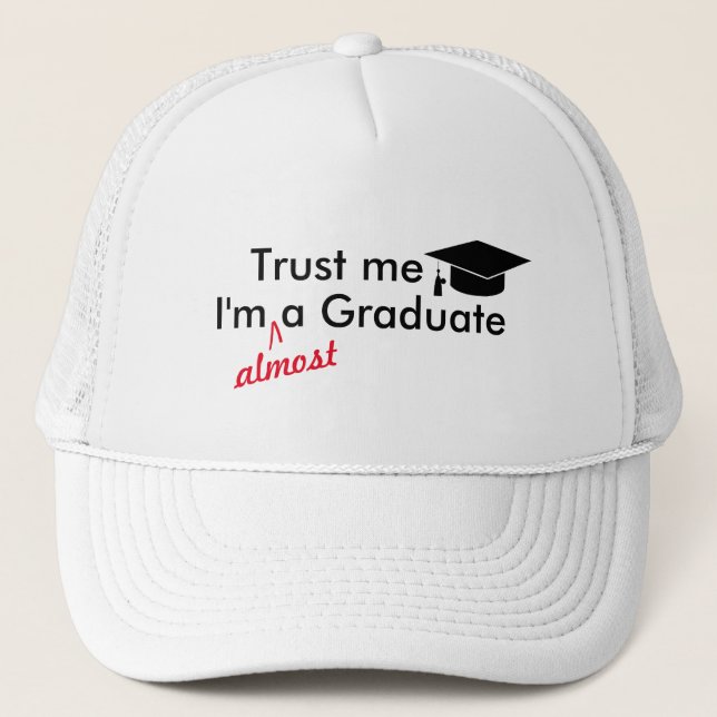 Casquette presque diplômé - Punny Graduation Cap (Devant)